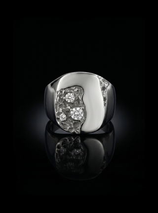 Blue Topaz Men's Ring By Harshita Jewellery