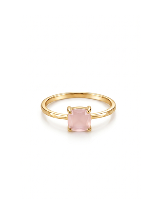 NATURAL ROSE QUARTZ RING GEMSTONE 925 STEALING SILVER RING, DECORATED WITH DEDICATED WOMEN JEWELRY