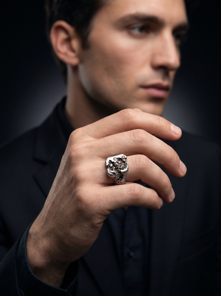 Smoky Quartz Men's Ring By Harshita Jewellery