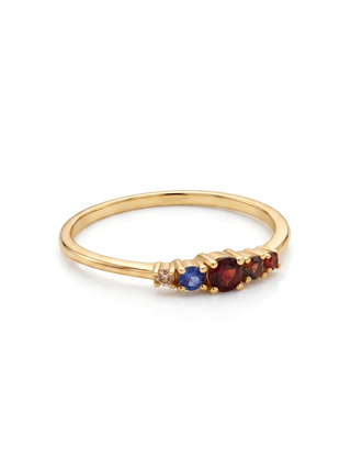 MULTI STONE RING, ROUND SHAPE GEMSTONE, 925 STERLING SILVER, DECORATED WITH DEDICATED WOMEN JEWELRY