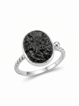 Moldavite Ring,925 Solid Sterling Silver Ring, Raw Stone Moldavite, Genuine Czech Republic Moldavite Gemstone Ring, Gift For Mom