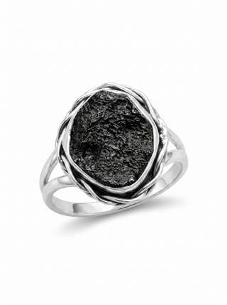 Moldavite Ring,925 Solid Sterling Silver Ring, Raw Stone Moldavite, Genuine Czech Republic Moldavite Gemstone Ring, Gift For Mom
