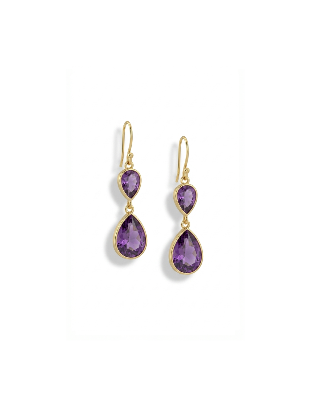 Amethyst Gold Earring By Harshita Jewellery