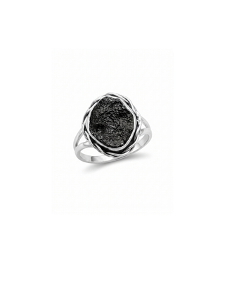 Moldavite Ring,925 Solid Sterling Silver Ring, Raw Stone Moldavite, Genuine Czech Republic Moldavite Gemstone Ring, Gift For Mom