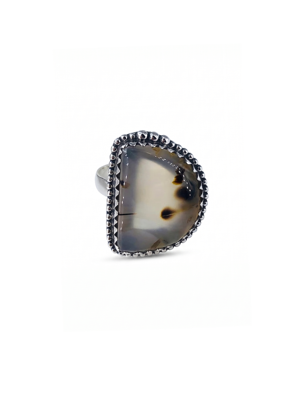 Natural Montana Agate Ring By Harshita Jewellery