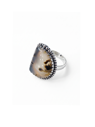 Natural Montana Agate Ring By Harshita Jewellery