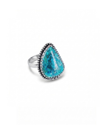 Natural Azurite Ring By Harshita Jewellery