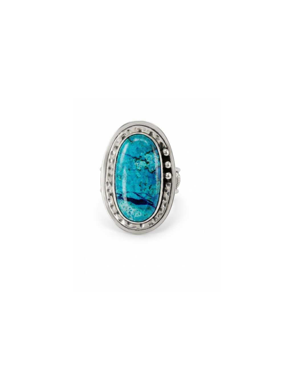 Natural Shattuckite Gemstone Ring By Harshita Jewellery