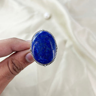Natural Lapis Lazuli ring By Harshita Jewellery